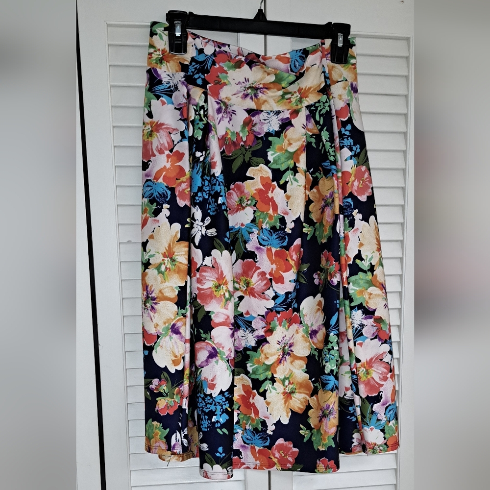 Zenobia Multicolor Floral Skirt